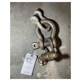 GROUP OF CROSBY HEAVY DUTY SHACKLES