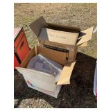 THREE BOXES OF ASSORTED CHRISTMAS DECORATIONS, TRE