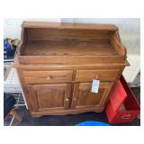 TWO DOOR TWO DRAWER WASH STAND, 39 IN X 17 IN X 41