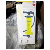 GROUP OF INFLATABLE POOL FLOATS AND AIR PUMP