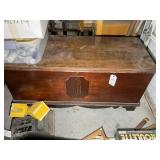 LARGE CEDAR CHEST APPROXIMATELY 46 IN X 20 AND A H