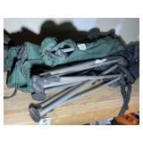 GROUP OF THREE FOLDING CAMPING CHAIRS