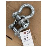 Pair of Landhonor Unused 3/4in 4.75 ton Anchor Sha