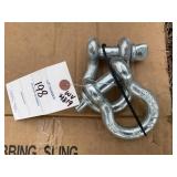 Pair of Landhonor Unused 3/4in 4.75 ton Anchor Sha