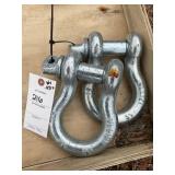 Pair of Landhonor Unused 1 1/4in 12 ton Anchor Sha