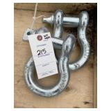 Pair of Landhonor Unused 1 1/4in 12 ton Anchor Sha