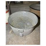 LARGE NO 3 GALVANIZED WASH TUB
