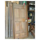 GROUP OF MISCELLANEOUS DOORS THREE SOLID WOOD DOOR