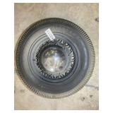 VINTAGE 18-IN SPOKE WHEEL WITH FIRESTONE TIRE AND