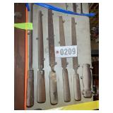 GROUP OF VINTAGE WOODEN HANDLE FILES