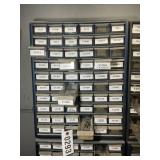 GROUP OF TWO PARTS STORAGE BINS WITH CONTENTS MISC