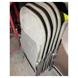 SET OF 4 METAL FOLDING CHAIRS