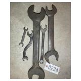 GROUP OF OPENED END WRENCHES