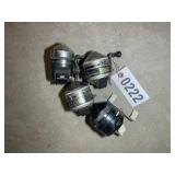 GROUP OF ZEBCO FISHING REELS, MODELS 33 AND 404