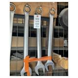 GROUP OF PROFESSIONALS BRAND WRENCHES, ONE AND 3/8