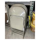 SET OF 4 METAL FOLDING CHAIRS