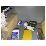 CONTENTS OF CABINET INCLUDING TAPE DISPENSERS TELE