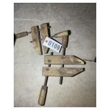 GROUP OF WOODEN CLAMPS