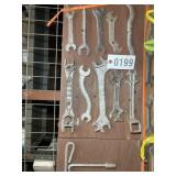 GROUP OF VINTAGE OFFSET AND FARM WRENCHES