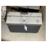 LARGE METAL TOOL BOX EMPTY