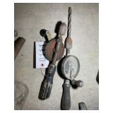 PAIR OF VINTAGE HAND CRANK DRILLS
