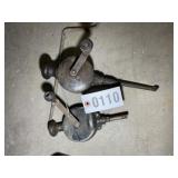 GROUP OF VINTAGE HAND-CRANKED VALVE GRINDER OR LAP
