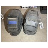 TWO WELDING HELMETS