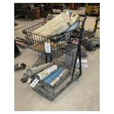 SMALL SHOPPING CART, NO CONTENTS