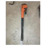 ORANGE AND BLACK HEAVY DUTY 36-IN PIPE WRENCH