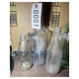 GROUP OF VINTAGE GLASS SODA BOTTLES
