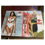 PAIR OF WURTH OVERSIZED PINUP/SWIMSUIT CALENDARS,