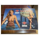 PAIR OF WURTH OVERSIZED PINUP/SWIMSUIT CALENDARS,