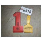 PAIR OF VINTAGE ICE SCRAPERS