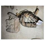 VINTAGE CATCHERS MASK AND GLOVE