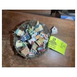 GROUP OF PORCELAIN BIRDHOUSE THIMBLES