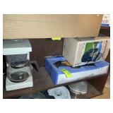 ASSORTED KITCHEN ITEMS, ELECTRIC GRIDDLE, COFFEE P