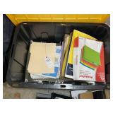 TOTE WITH ASSORTED FILE FOLDERS AND HANGING FOLDER