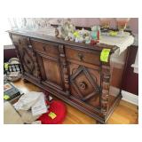 THREE DRAWER THREE-DOOR BUFFET 64 IN X 20 IN BY 36
