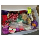 WHITE THREE DRAWER PLASTIC ROLLING STORAGE BIN WIT