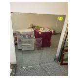 TWO UNFRAMED MIRRORS UP TO 38 IN X 48 IN