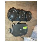 RIVAL ELECTRIC SKILLET AND GE 3 POT CROCK POT