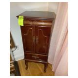 LARGE JEWELRY ARMOIRE 16 IN X 12 IN X 40 IN