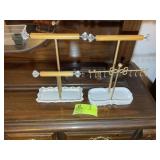 PAIR OF DRESSER TOP NECKLACE JEWELRY HOLDERS