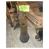 AMBER COLOR GLASS VASE 24 IN TALL