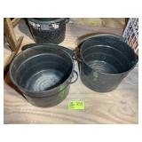 PAIR OF CANNING POTS