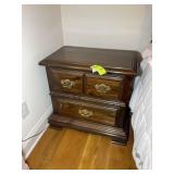 TWO DRAWER NIGHT STAND, 26 IN X 15 IN X 25.5 IN