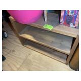 WOODEN 3 TIER SHELF 36 IN X 12 IN X 26 IN