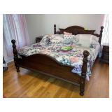 KING SIZE BED, HEADBOARD, FOOTBOARD, SIDE RAILS