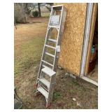PAIR OF ALUMINUM STEP LADDERS, 2 FT AND 6 FT