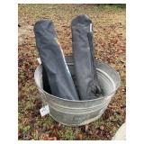 GALVANIZED BUCKET NO 3 WITH NASCAR FOLDING CHAIRS